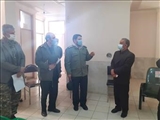 بازدید فرمانده ناحیه مقاومت بسیج سپاه مرند و مدیر شبکه بهداشت و درمان شهرستان مرند از مراحل اجرایی طرح شهید حاج قاسم سلیمانی مرکز جامع سلامت شهری محبوبه صادقی